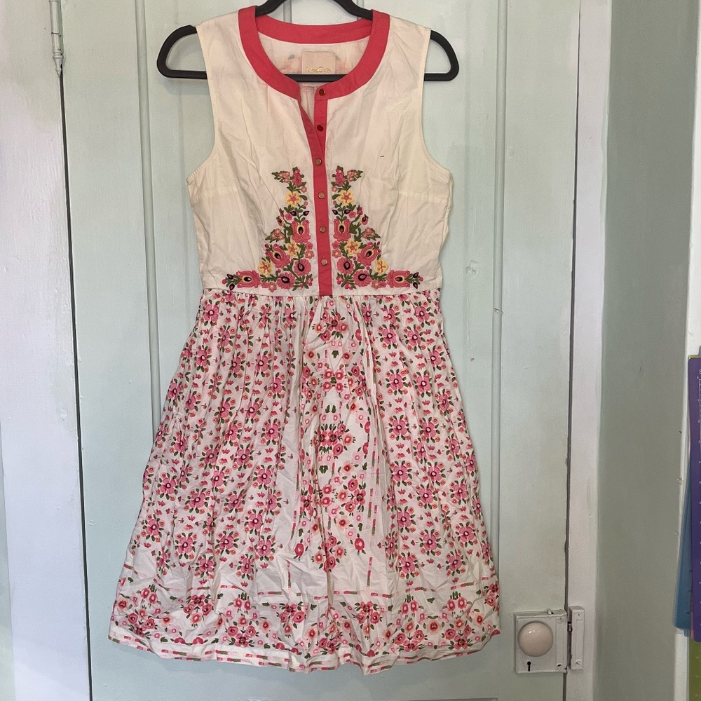 ModCloth Embroidered Floral Cocktail Dress NWT